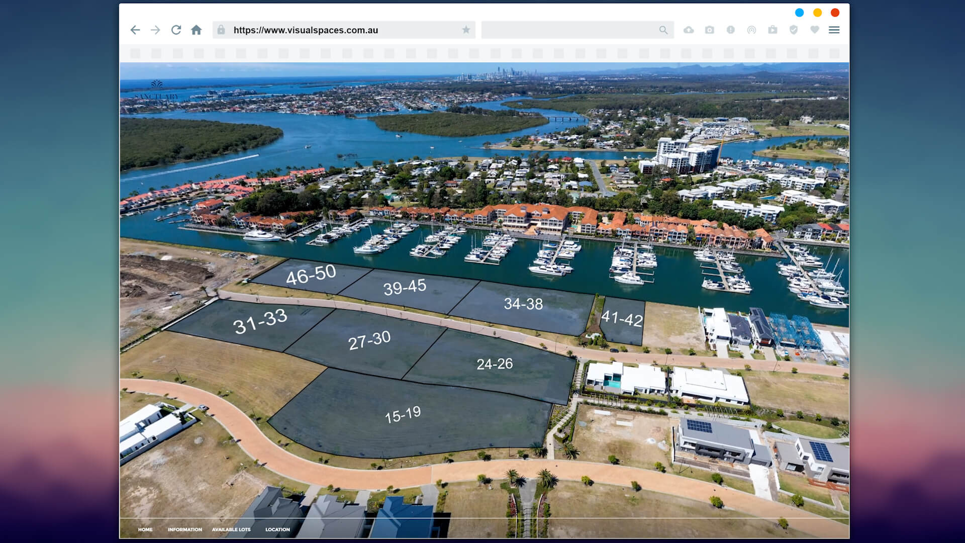 Interactive 360° Virtual Tour for Sanctuary Point Land Sales at