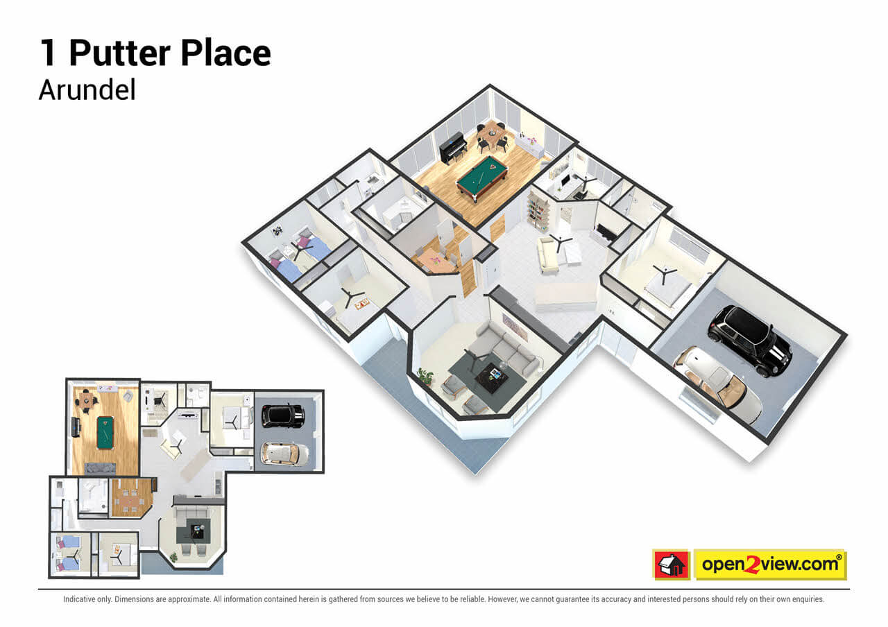 1 Putter Place Arundel 3D Floor Plan