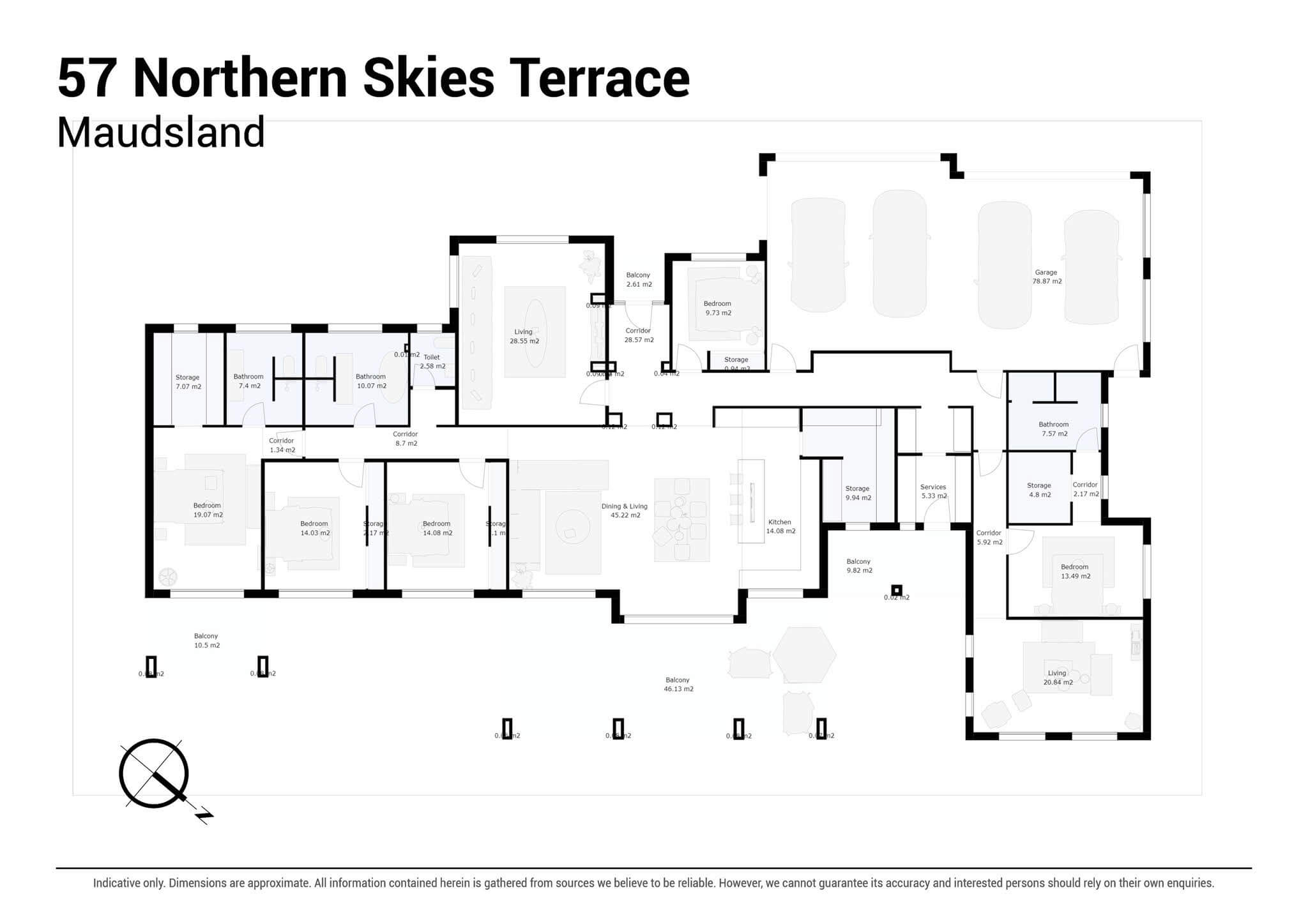 57 Northern Skies Terrace Maudsland 2D Floor Plan