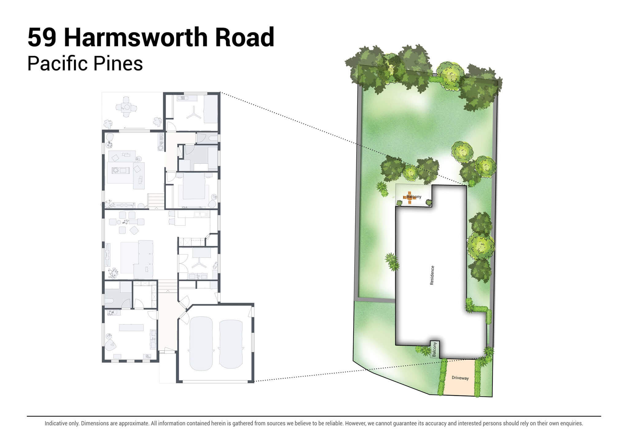 59 Harmsworth Road Pacific Pines 2D Floor plan v1