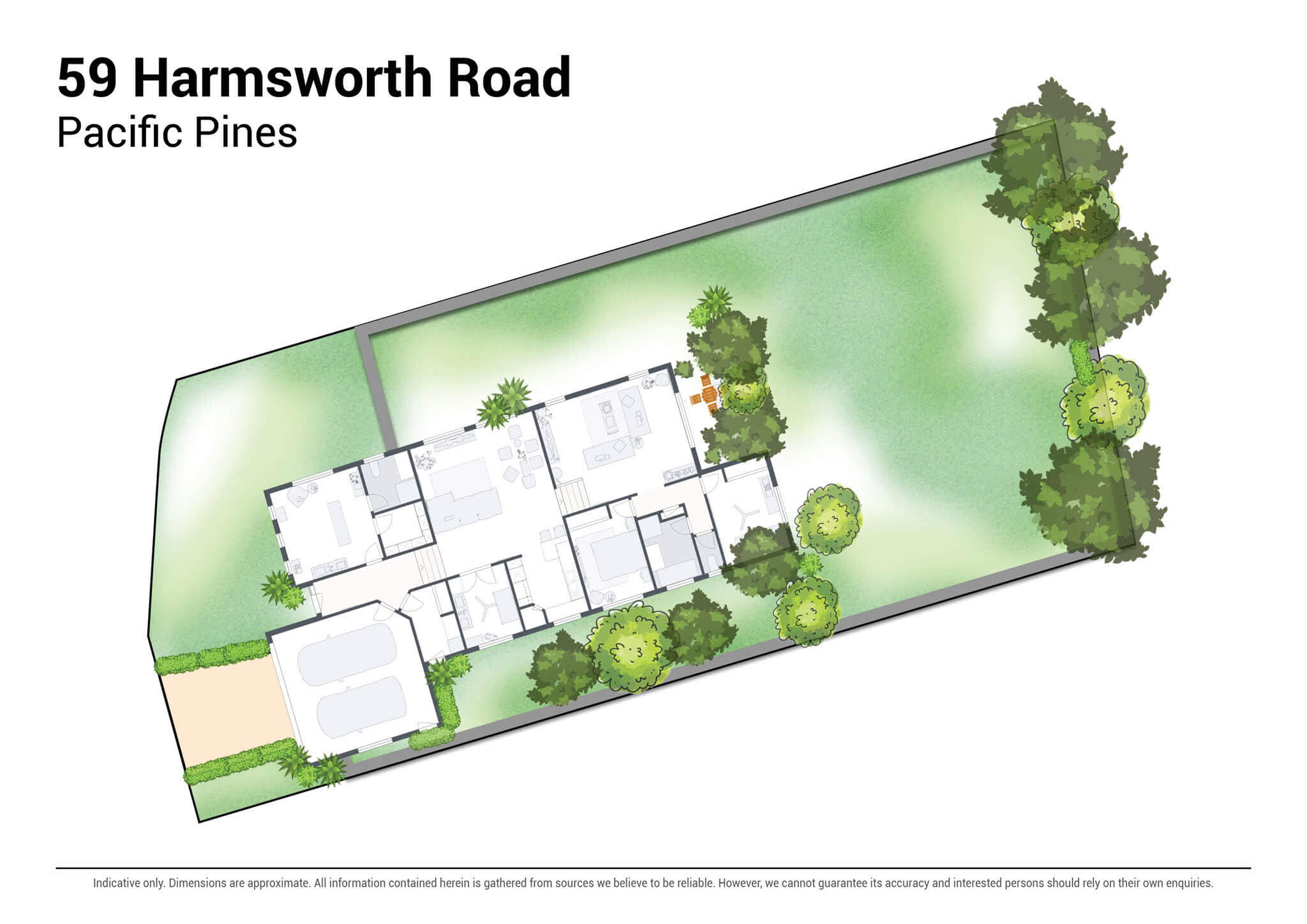 59 Harmsworth Road Pacific Pines 2D Floor plan v2