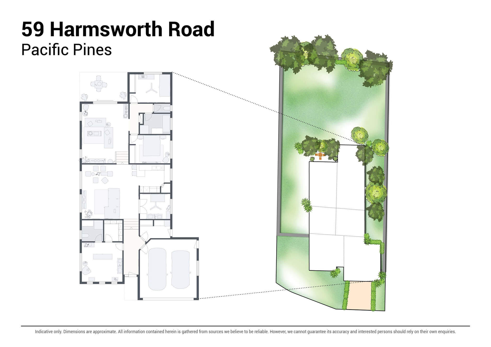 59 Harmsworth Road Pacific Pines 2D Floor plan v3