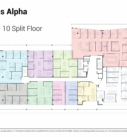 Campus Alpha Level 2 10 Split Floor 2D Floor Plan