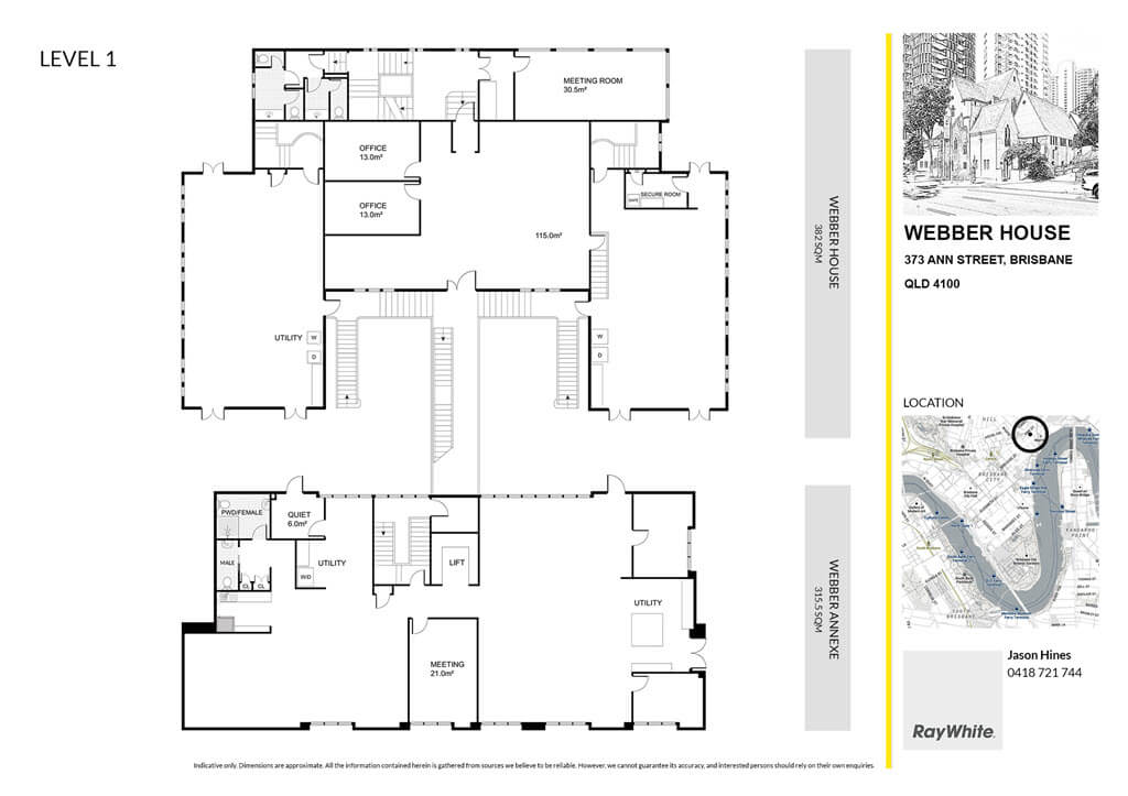 Webber House Floor Plan Level 1