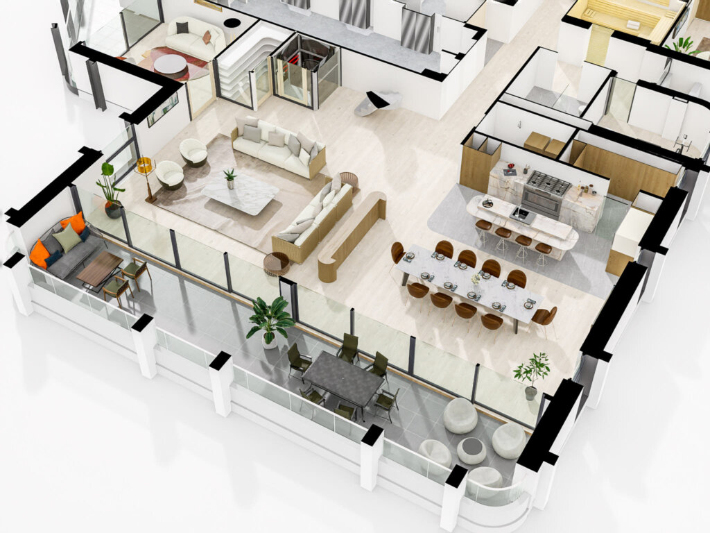 Image showcasing 3D Floor Plans for Billbergia’s Penthouse Development