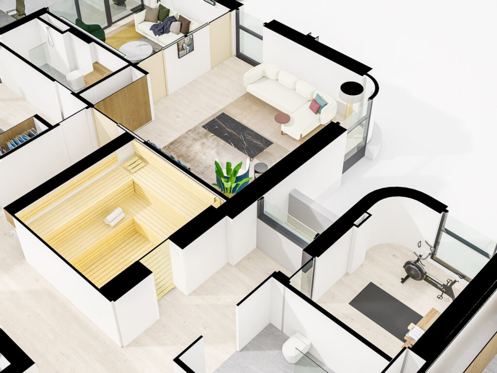Image showcasing 3D Floor Plans for Billbergia’s Penthouse Development